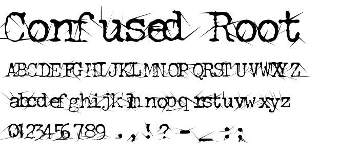 Confused Root font